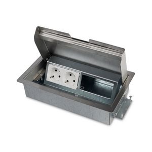 SERVICEBOX 3.0 2x 230V RA 2x leeg RVS deksel
