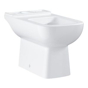 Bauedge ceramic closet tbv duoblok wit 40cm PK.diepspoel rimless incl. bevestiging (prof) (excl. zitting / reservoir)