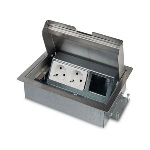 SERVICEBOX 3.0 2x 230V RA 1x leeg RVS deksel