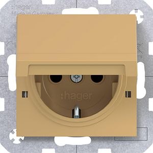 SCHUKO-wandcontactdoos vastzetbaar Safety Plus steekklemmen A.x/C.x hazel mat