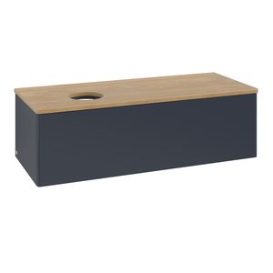 Wastafelonderkast Antao 1200x360x500mm Mid.Blue Matt Lacquer K33011HG