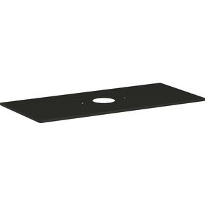 Console / wastafelblad 1180x550mm  Diamond Matt Grey met middenuitsparing tbv waskom zonder kraangat Xelu Q