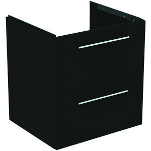Wastafelmeubel I.LIFE-B 60cm 2x la mat carbon donkergrijs
