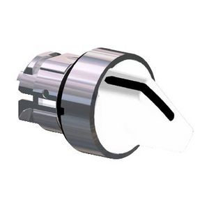 Kop voor keuzeschakelaar 2 standen Ø22mm Wit