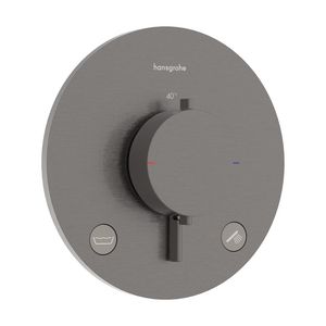 Inbouwthermostaat 2F+zekerheid. EN1717 Ecostat Comfort S Brushed Black Chrome