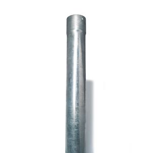 Lengte a 3mtr. stalen HWA ondereind verzinkt 80mm