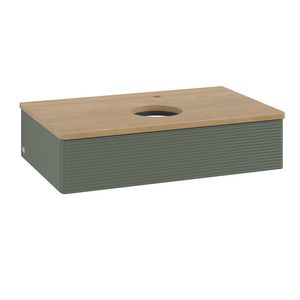 Wastafelonderkast Antao 800x190x500mm L.Green Matt Lacquer L08151HL