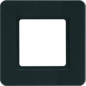 Afdekraam 1-v berker Q.7 glas zwart verlicht