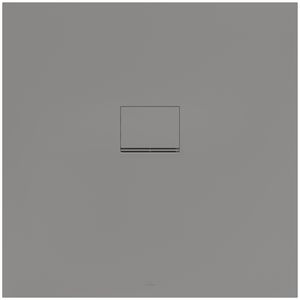 Douchebak Squaro Superfl. 1000x1000mm Quaryl met afvoerkap grijs