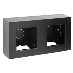 Opbouwkit 2-voudig voor 2 inbouwfuncties, black coated