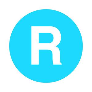 Indicatieplaatje hoog blauw R