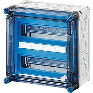 au.behuizing IP65 24 mod 2x12 Deur BM2 300x300mm +PE/Nul