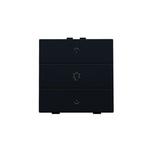 Enkelvoudige dimbediening Home Control leds black coate