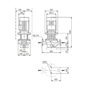 Inlinepomp TP 150-220/4-A-F-A-BQQE 400D 50HZ