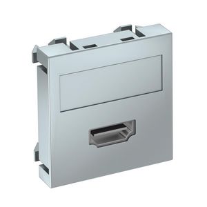 Draagplaat HDMI connector met schroefaansl. 45x45mm