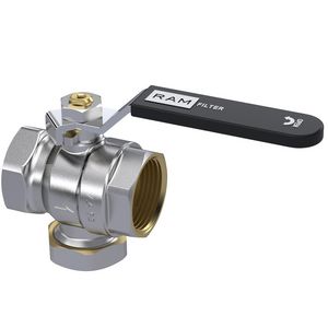 Kogelkraan S27 geïntegreerd filter 1"bn.