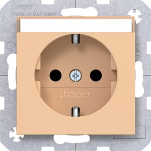SCHUKO-wandcontactdoos tekstveld Safety Plus steekklemmen A.x/C.x petal mat