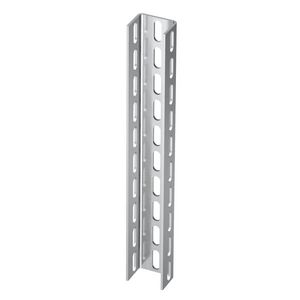 U-profiel 3-zijdig geperf. 70x50x1000 rvs A2 1.43