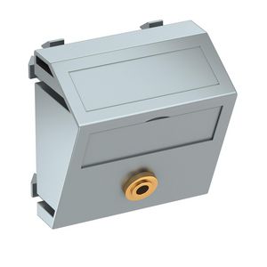 Draagplaat Audio 1x connector soldeeraansl. 45x45mm 6104964