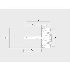 Isolatieplug boorgat 8mm klemdikte 60-70mm zwart VVE=100