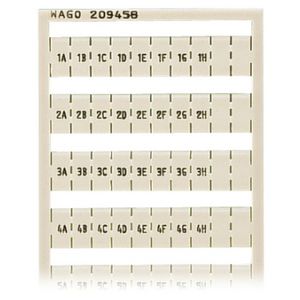 WSB-markeringskaart als kaart bedrukt wit 209-458 VVE=5