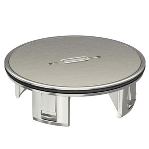 Tubus met dekselplaat Ø110mm zink vernickelt