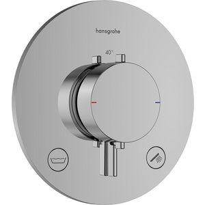 Inbouwthermostaat 2F+zekerheid. EN1717 Ecostat Comfort S chroom