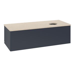 Wastafelonderkast Antao 1200x360x500mm Mid.Blue Matt Lacquer K34013HG