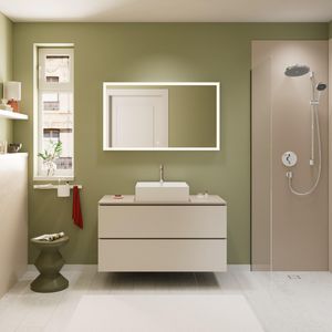 Console Xilesa E 1180/550 met uitsparing midden gesl. opzetwastafel SMB