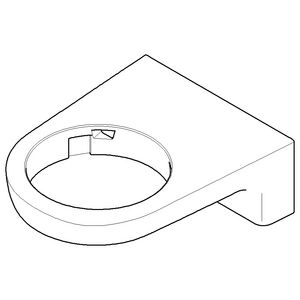 Houder 80x34x100mm Mat Wit