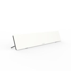 Werkplekverwarming op het bureau, 600x120mm, 50W, Wit, Timer