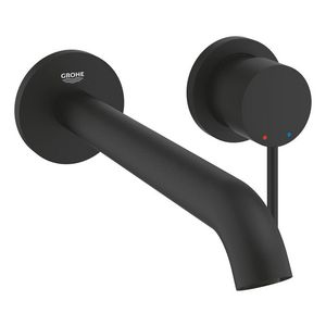 Afbouwdeel Essence L-size 2-gats wandmengkraan 1-hendel 230mm phantom black (mat zwart) (prof) excl. inbouwdeel