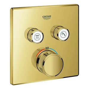 Grohtherm SMARTCONTROL afbouwdeel thermostaat met 2x omstel vievierkantrk Cool Sunrise