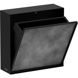 Wandbox XtraStoris afvalemmer met 300/300/100 mat zwart