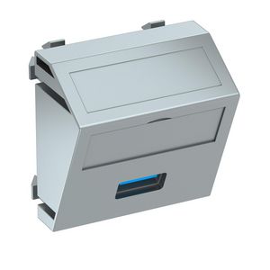 Draagplaat USB 3.0 A connector met schroefaansl. 45x45mm
