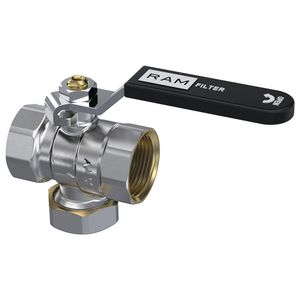 Kogelkraan S27 geïntegreerd filter 3/4"bn.