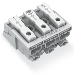 Kroonklem Drukknop extern z. PE-contact wit 294-5013 VVE=500
