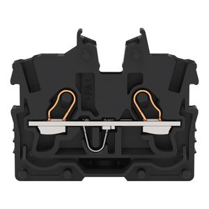 2-draads MINI-rijgklem bedieningsopening 1mm² zwart 2050-305 VVE=100