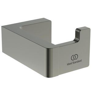 conca handdoekhaak rechthoekig enkel silver storm (rvs look) T4506GN