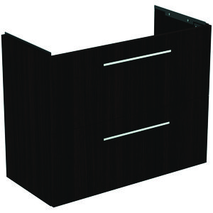 Wastafelmeubel I.LIFE-S 80cm 2x la coffee donker eiken