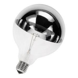 Spiegelgloeilamp G125 E27 230V 100W helder zilver