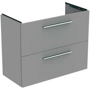 Wastafelmeubel I.LIFE-S 80cm 2x la mat lichtgrijs