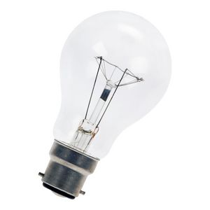 Gloeilamp standaard GLS B22d A60 130V 60W RC helder VVE=10