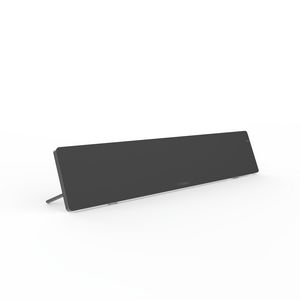 Werkplekverwarming op het bureau, 600x120mm, 50W, Zwart, Tim