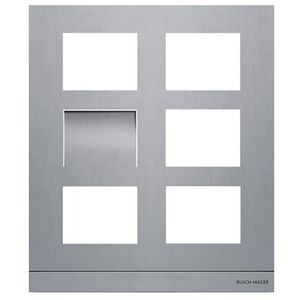 Welcome IP kader video buitenpost 6 modules mt 2/3 edelstaal