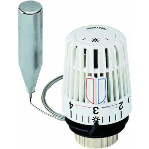 Thermostaatkop 2m. capillair wit