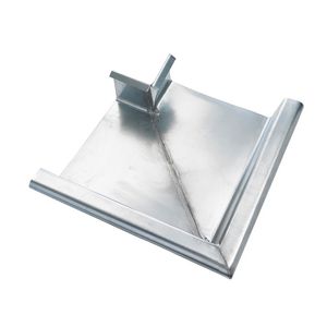 Zinken HWA buitenhoekstuk 240x240x0,8mm B30