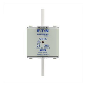 Zekering laagsp. 500A AC 400V NH3 gL/gG dubbele meld VVE=3