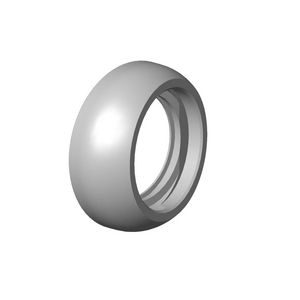 Kapje 50x76,8mm Champagne gebors. (22kt Goud)