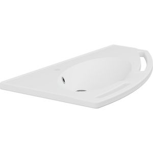 Wastafel met overloop rechts afgerond MATRIX ANGLE DEEP R2040000